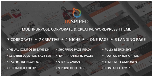 Inspired – Multipurpose Corporate and Creative Bootstrap 1.2.0