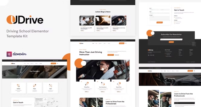 Udrive – Driving School Elementor Template Kit 1.0.0