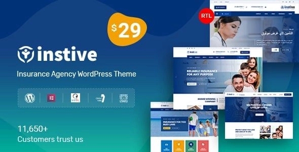 Instive – Insurance WordPress Theme 1.2.3