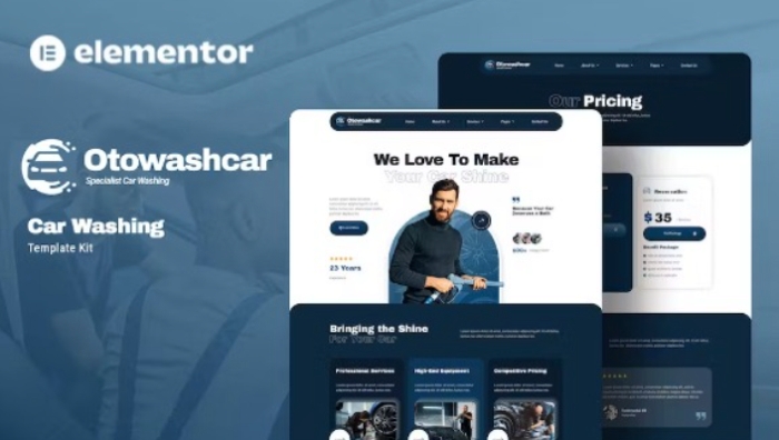 Otowashcar - Car Washing Elementor Template Kit 1.0.0