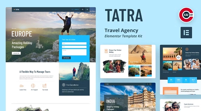 Tatra - Travel Agency Elementor Template Kit 1.0.0