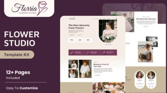 Floria – Flower Boutique & Decoration Elementor Template Kit 1.0.0