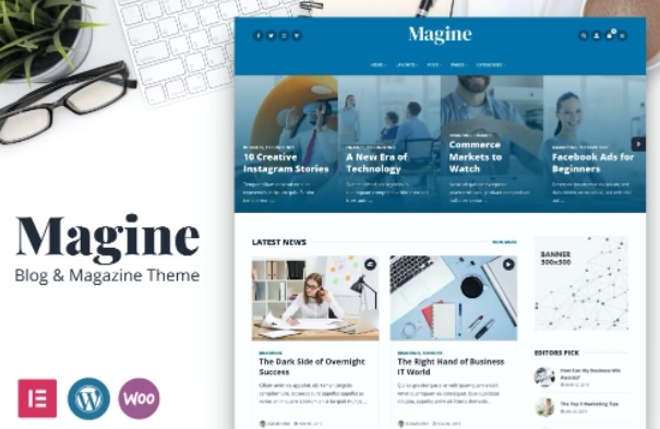 Magine – Business Blog WordPress Theme 1.2.3