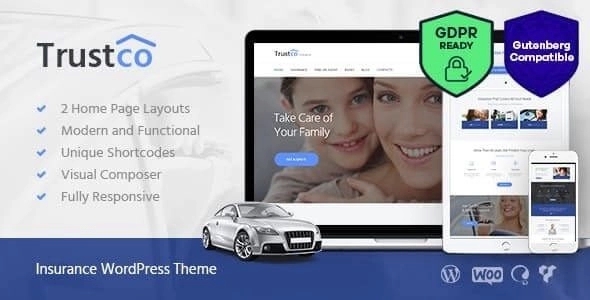 Insurance Agency Finance & Business WordPress Theme 1.5