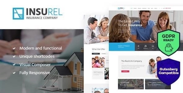 InsuRel - Insurance & Finance WordPress Theme 1.6.2