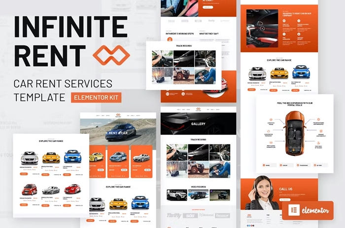 Infiniterent – Car Rental Elementor Template Kit 1.0.0