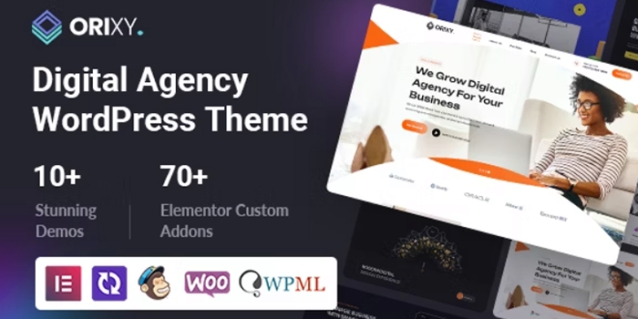 Orixy - Digital Agency WordPress Theme 1.0.7