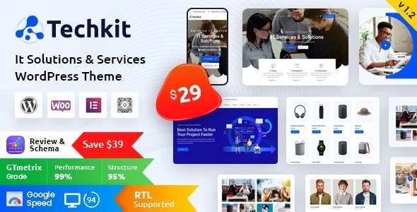 Techkit – Technology & IT Solutions WP Theme 2.1