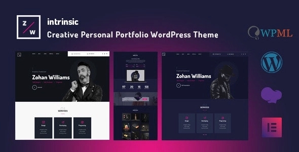 Intrinsic – Creative Personal Portfolio 2.0.0