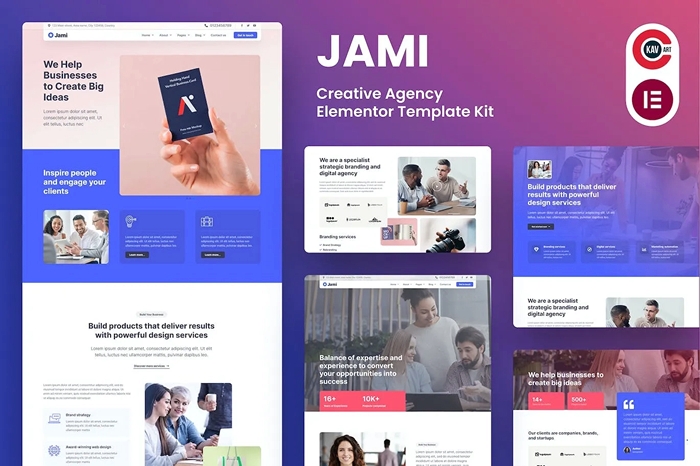 Jami – Creative Agency Elementor Template Kit 1.0.0