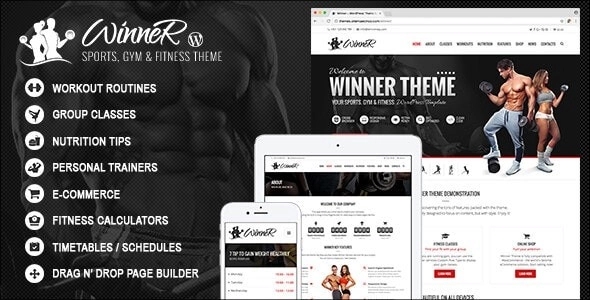 Winner – Fitness & Gym WP Theme 2.7.0