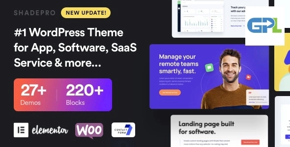 ShadePro – Startup & SaaS WordPress Theme 3.6.4