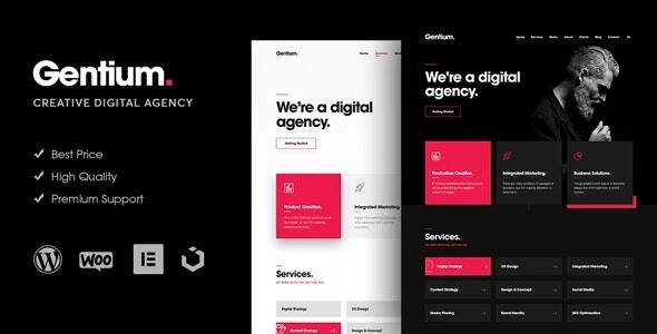 Gentium – A Creative Digital Agency WP Theme 1.2.3