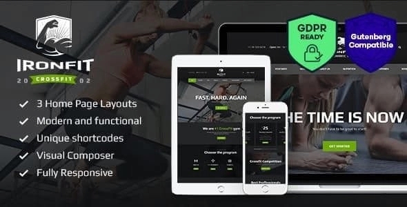 Ironfit - Fitness Gym and Crossfit WordPress Theme 1.5
