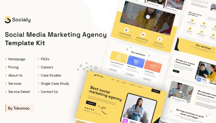 Socialy – Social Media Marketing Agency Elementor Template Kit 1.0.0