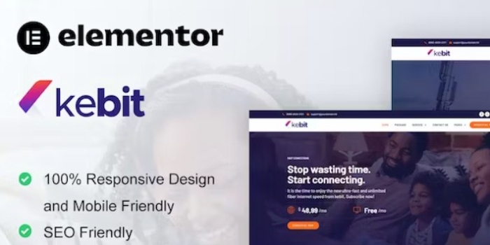 Kebit – Broadband & Internet Service Provider Elementor Pro Template Kit 1.0.0