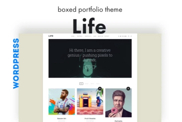 Life - Boxed Portfolio WordPress Theme 1.1.9
