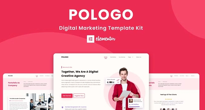 Pologo β Digital Marketing Elementor Template Kit 1.0.0