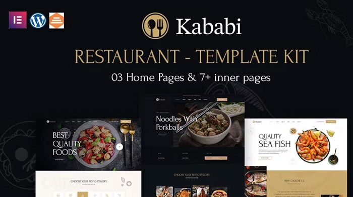 Kababi – Restaurant Elementor Template Kit 1.0.0