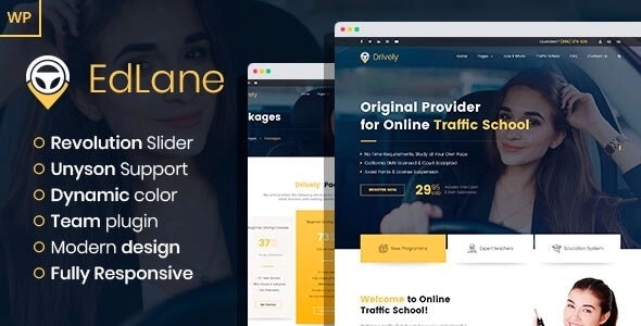 EdLane – Driving School WordPress theme 1.0.0
