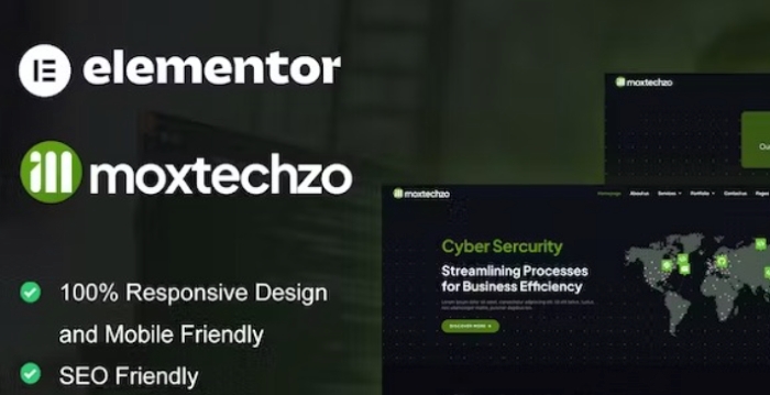 MoxTechzo – Tech Company & IT Service Elementor Template Kit 1.0.0