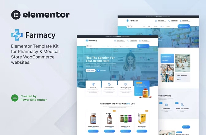 Farmacy – Pharmacy & Medical Store Elementor Template Kit 1.0.0