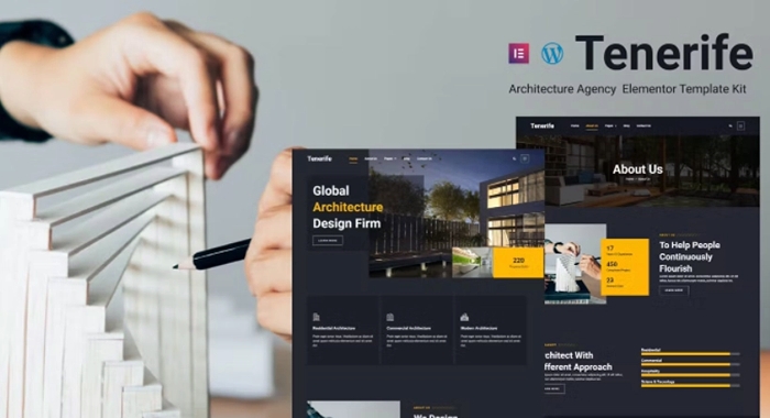Tenerife – Architecture Agency Elementor Template Kit 1.0.0