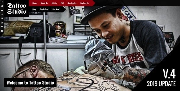 Tattoo Studio – Responsive WP Theme 4.4.1
