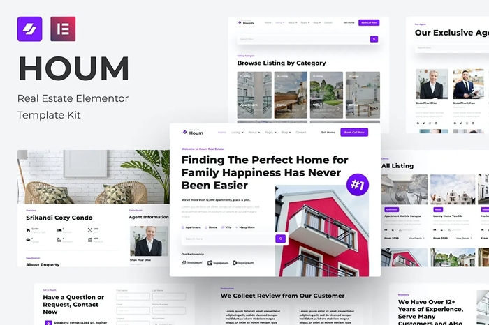 Houm – Real Estate Elementor Template Kit 1.0.0