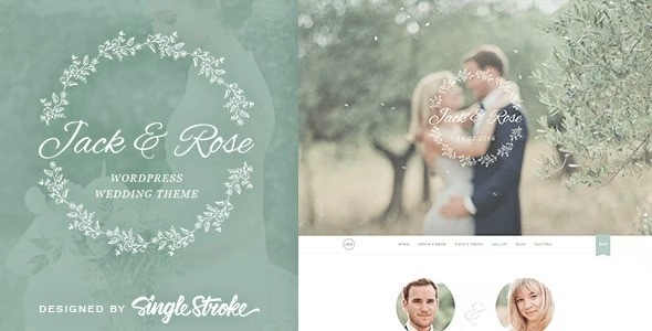 Jack & Rose - A Whimsical WordPress Wedding Theme 1.5.9
