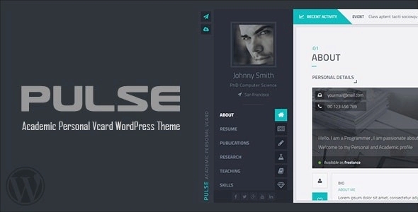 Resume / Vcard / Cv & Academic Portfolio 2.0.0