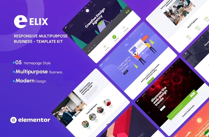 Elix – Responsive Multipurpose Creative Business Template Kit 1.0.0