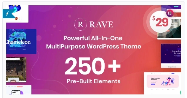 Rave – MultiPurpose Business WordPress Theme 1.0.1