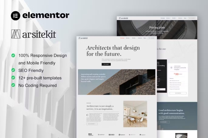 ArsiteKit – Architecture & Construction Elementor Pro Template Kit 1.0.0