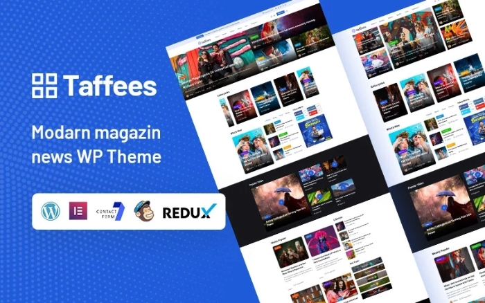 Taffees – Modern Magazine WordPress Theme 1.0.0