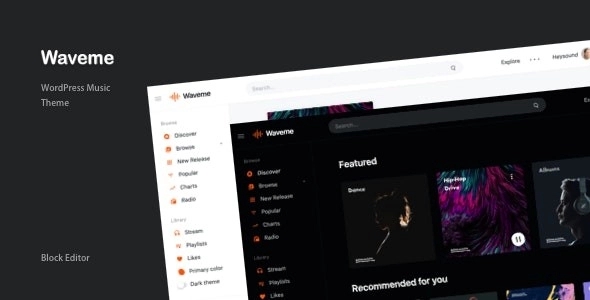 Waveme – Music Platform WordPress Theme 8.0