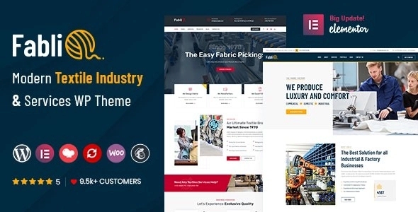 Fablio – Textile Industry WordPress Theme 4.1