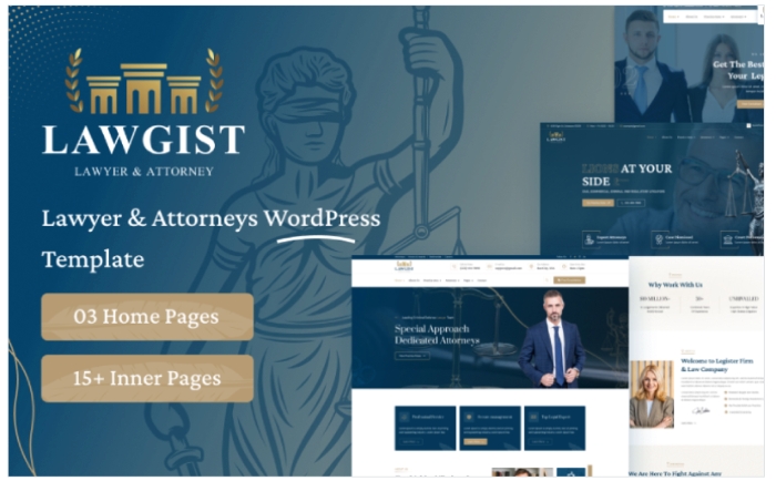 Lawgist – Attorney & Lawyers WordPress Theme 1.0.0