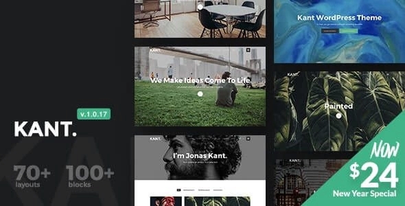 Kant – A Multipurpose WordPress Theme for Startups Creatives and Freelancers 1.0.18