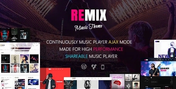 Remix – Music Theme For WordPress 3.9.9