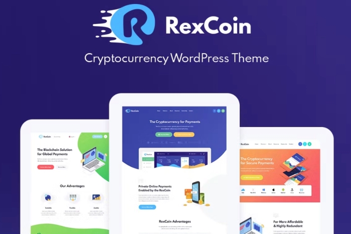 RexCoin – Cryptocurrency & Coin ICO WP Theme 1.2.2