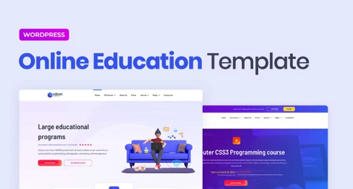 Edison – Online Education Elementor Template Kit 1.0.0