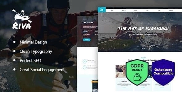 Kayaking / Paddling / Water Sports & Outdoors WP Theme 1.5.1