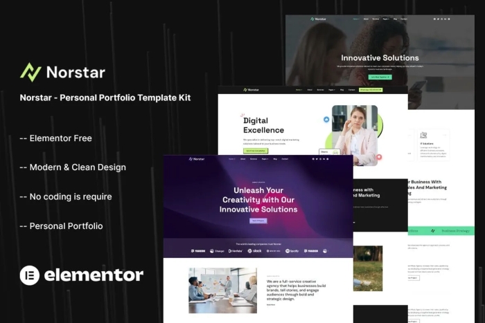 Norstar – Personal Portfolio Template Kit 1.0.0