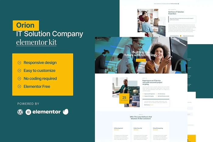 Orion – IT Solution & Service Elementor Template Kit 1.0.0