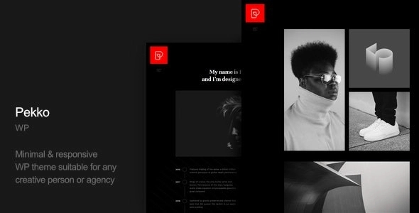 Pekko – Minimal Dark WordPress Theme 1.1
