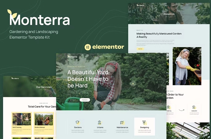 Monterra – Gardening and Landscaping Elementor Template Kit 1.0.0