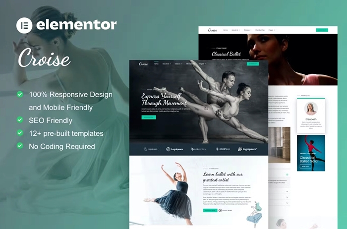 Croise - Ballet & Dance School Elementor Pro Template Kit 1.0.0
