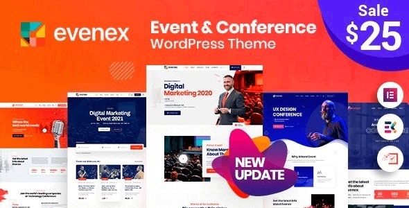 Evenex Event Conference WordPress Theme 1.9