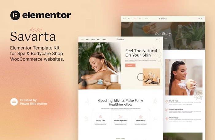 Savarta – Spa & Bodycare Shop Elementor Template Kit 1.0.0